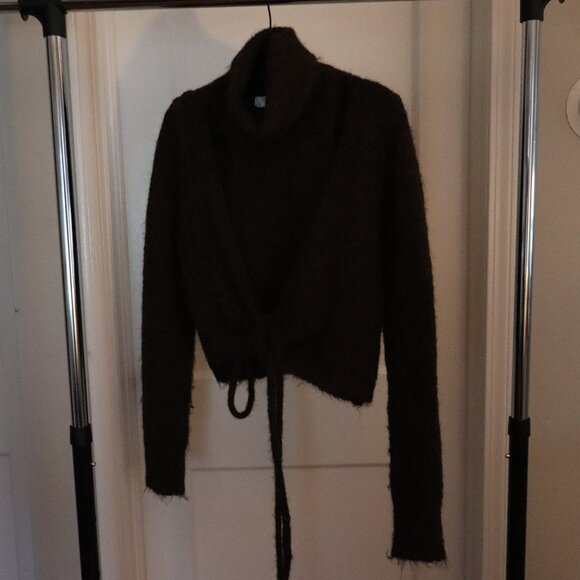 ASTR Chocolate Wool Blend | Turtleneck Size XS - Picture 1 of 5